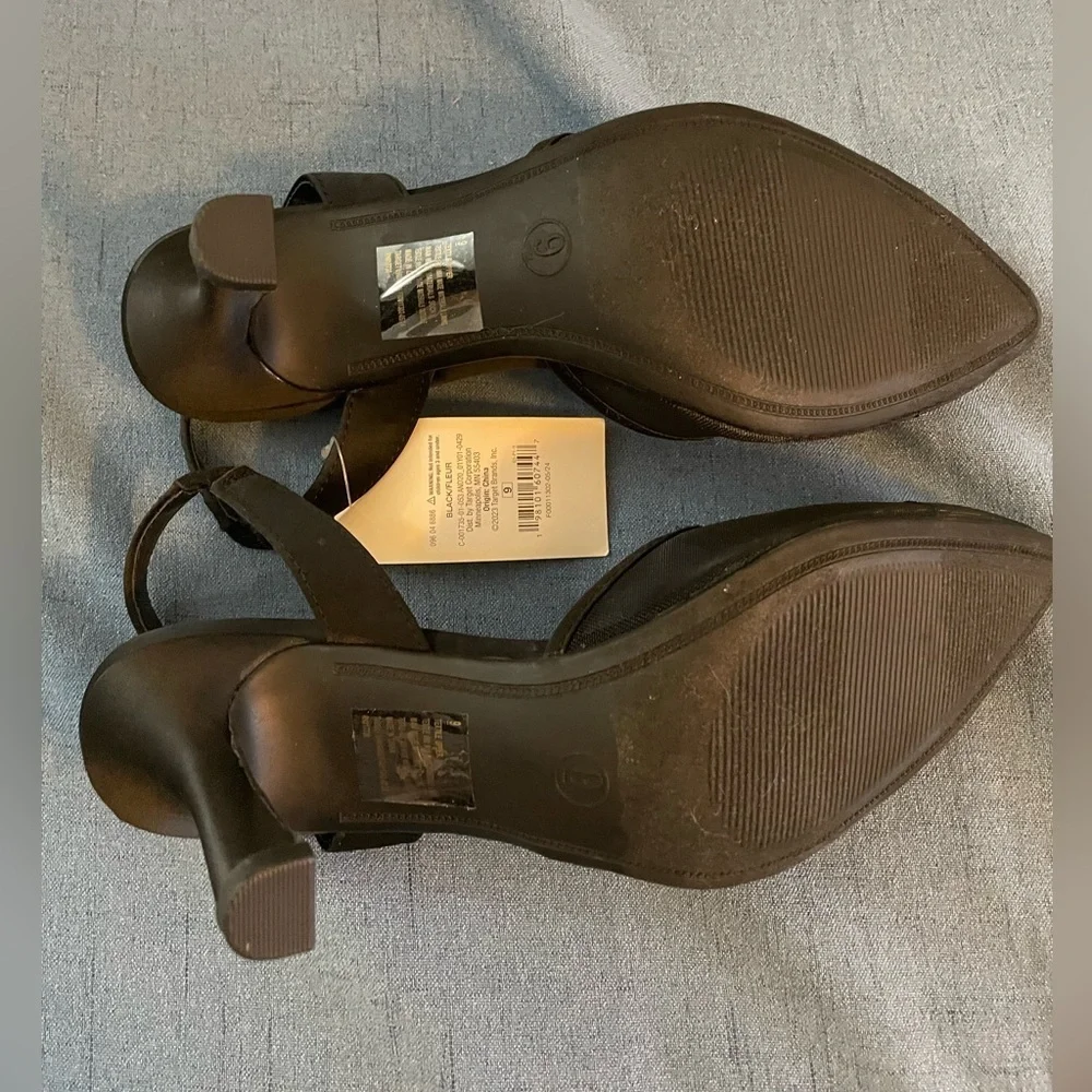 A New Day Fleur Slingback Heels, Size 9, NWT
